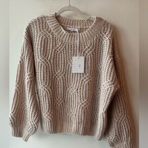 Miracle Softest Kitten Cable Knit Sweater, Soft Braided Knit, Sizes S–L | 1958